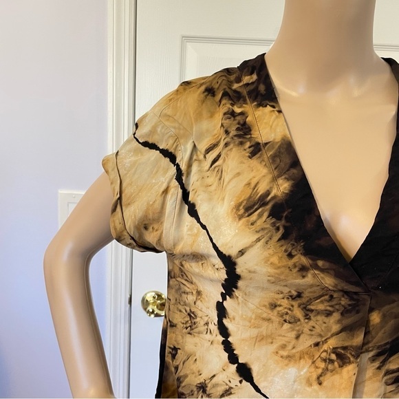 Reverse tie dye dress short sleeve lightning galaxy M black Milky Way - Picture 7 of 13